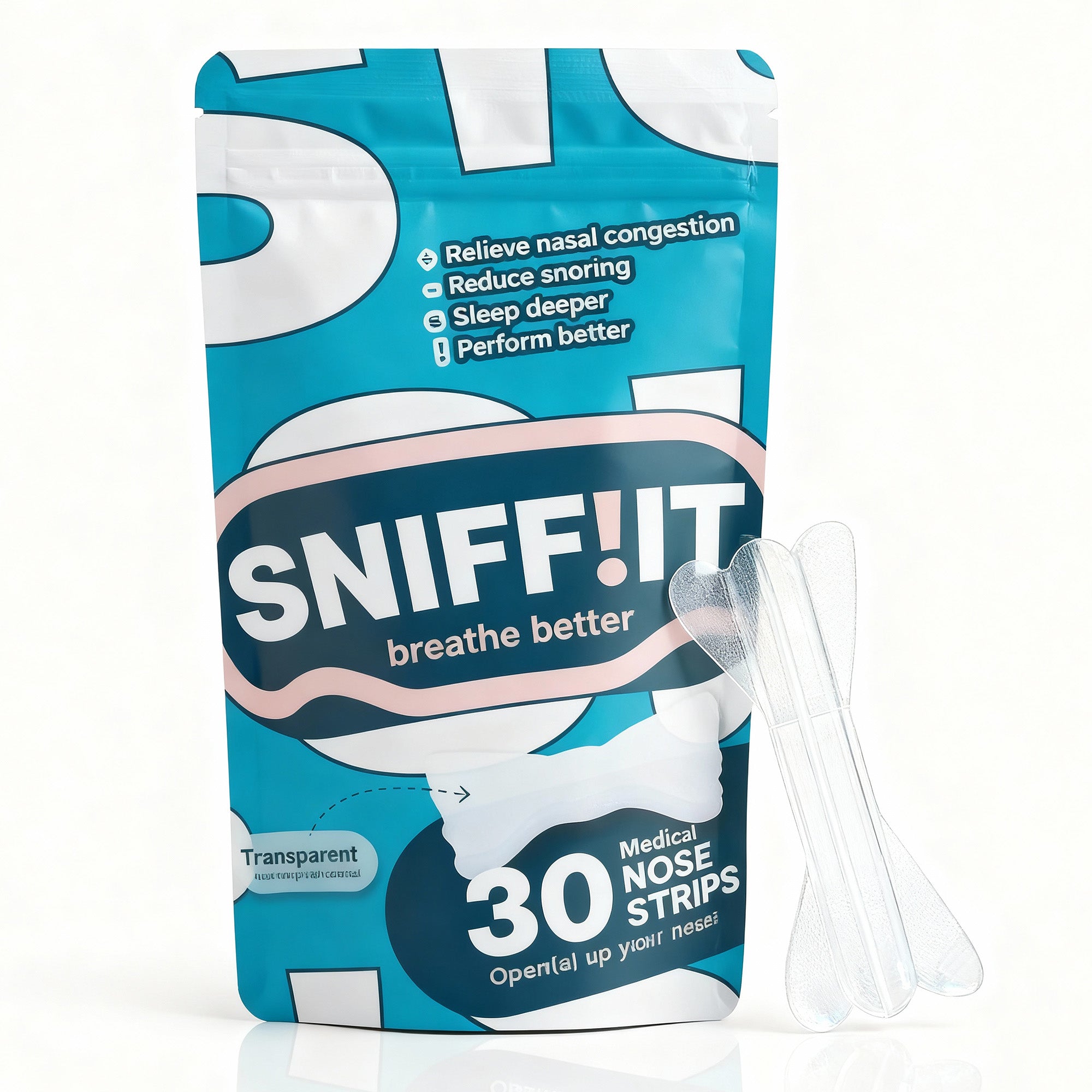 Sniffit® Transparent nasal strips