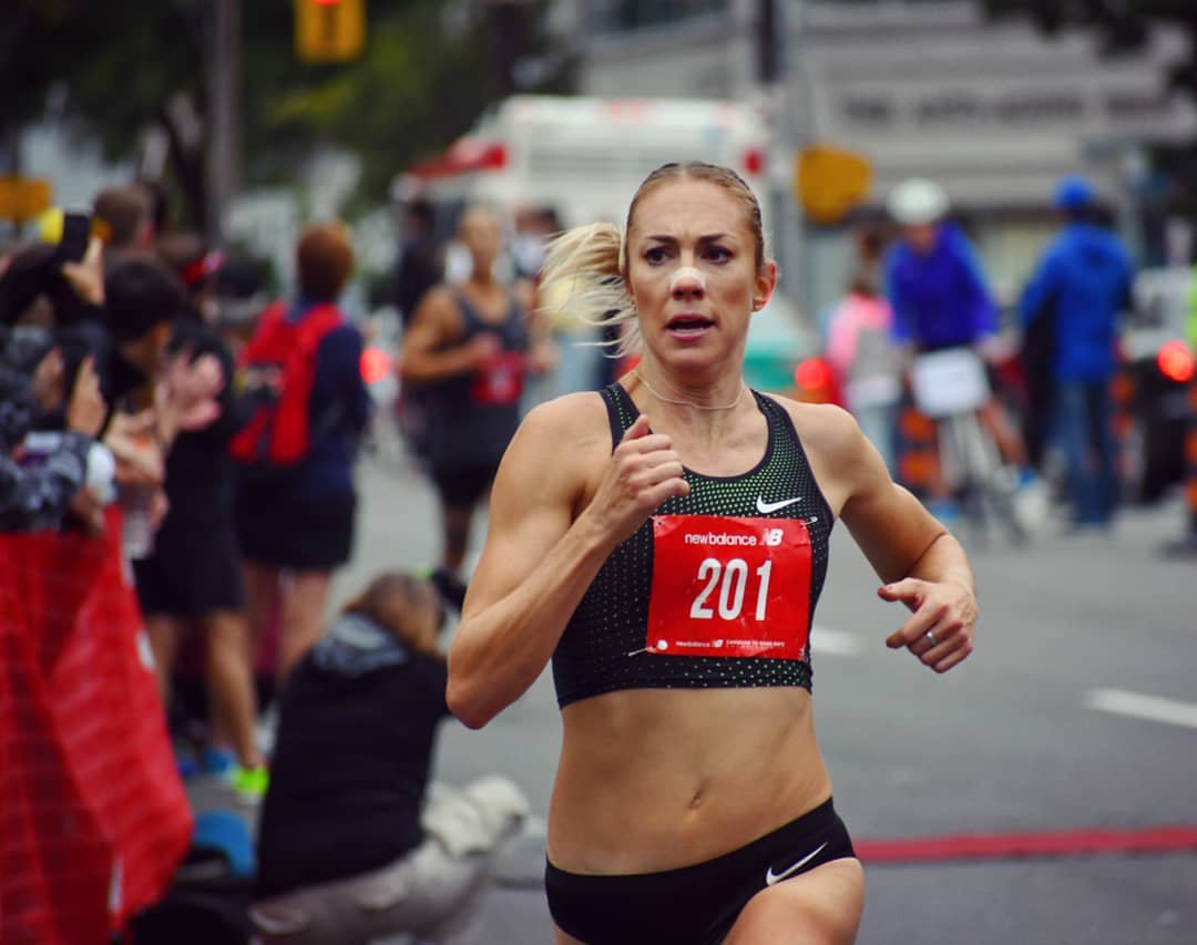 Woman Running Nose Strip