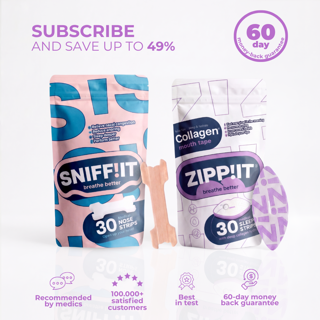 Zippit® Beauty Bundel - Collageen Mondtape en Neusstrips