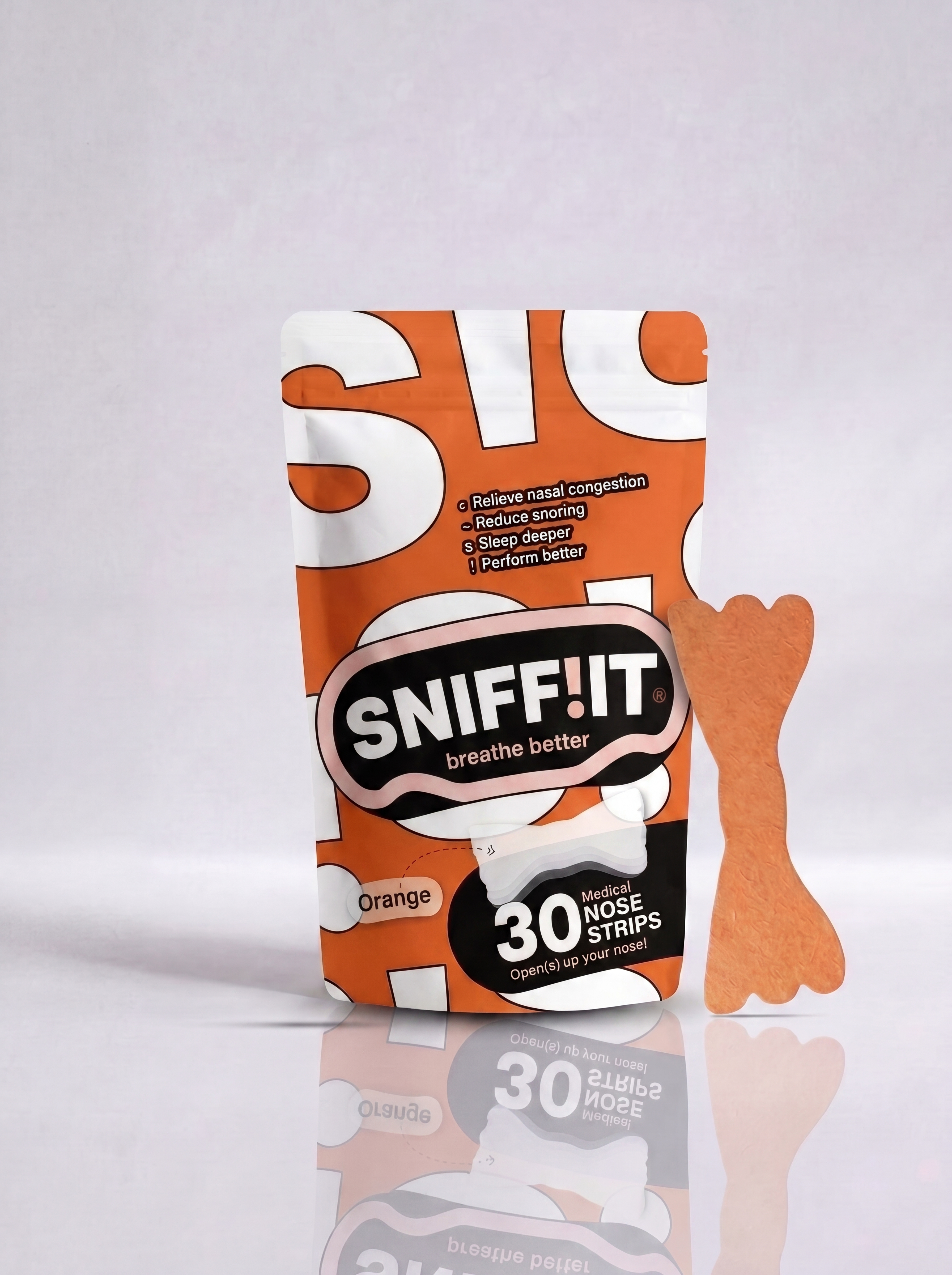 Oranje neusstrips