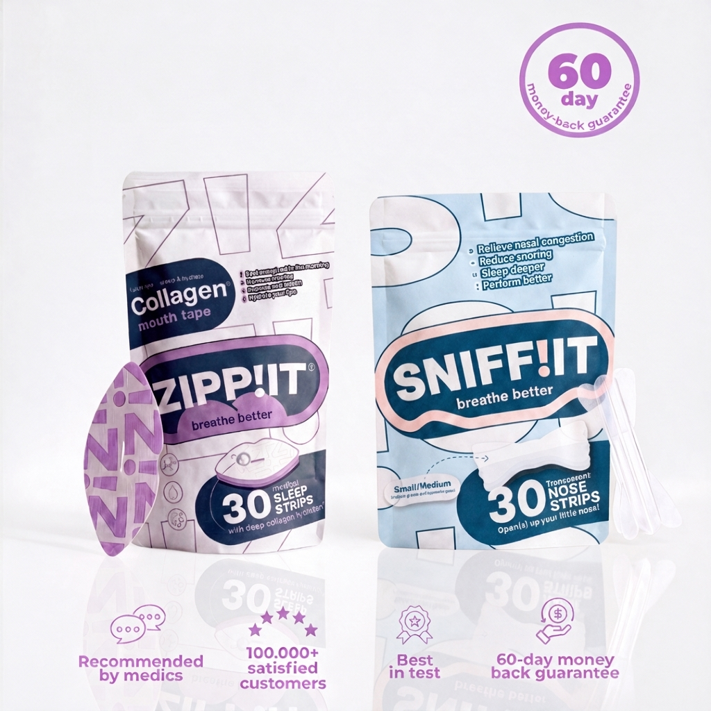 Beauty Bundel - Collageen Mondtape & Transparante Neusstrips Medium/Small